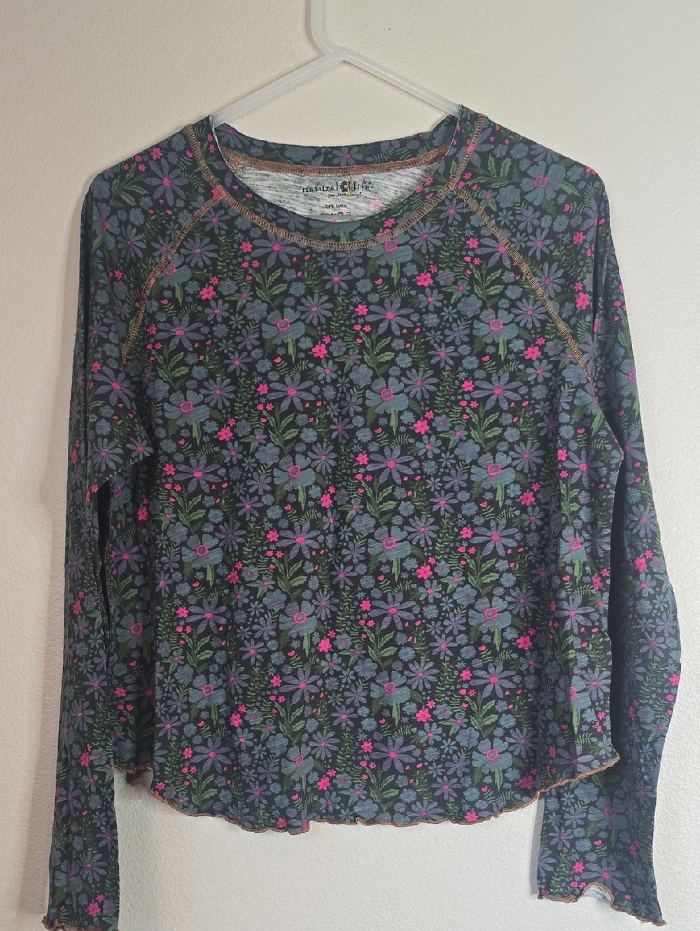 Natural Life lilly cotton long-sleeved shirt size XL NWOT
